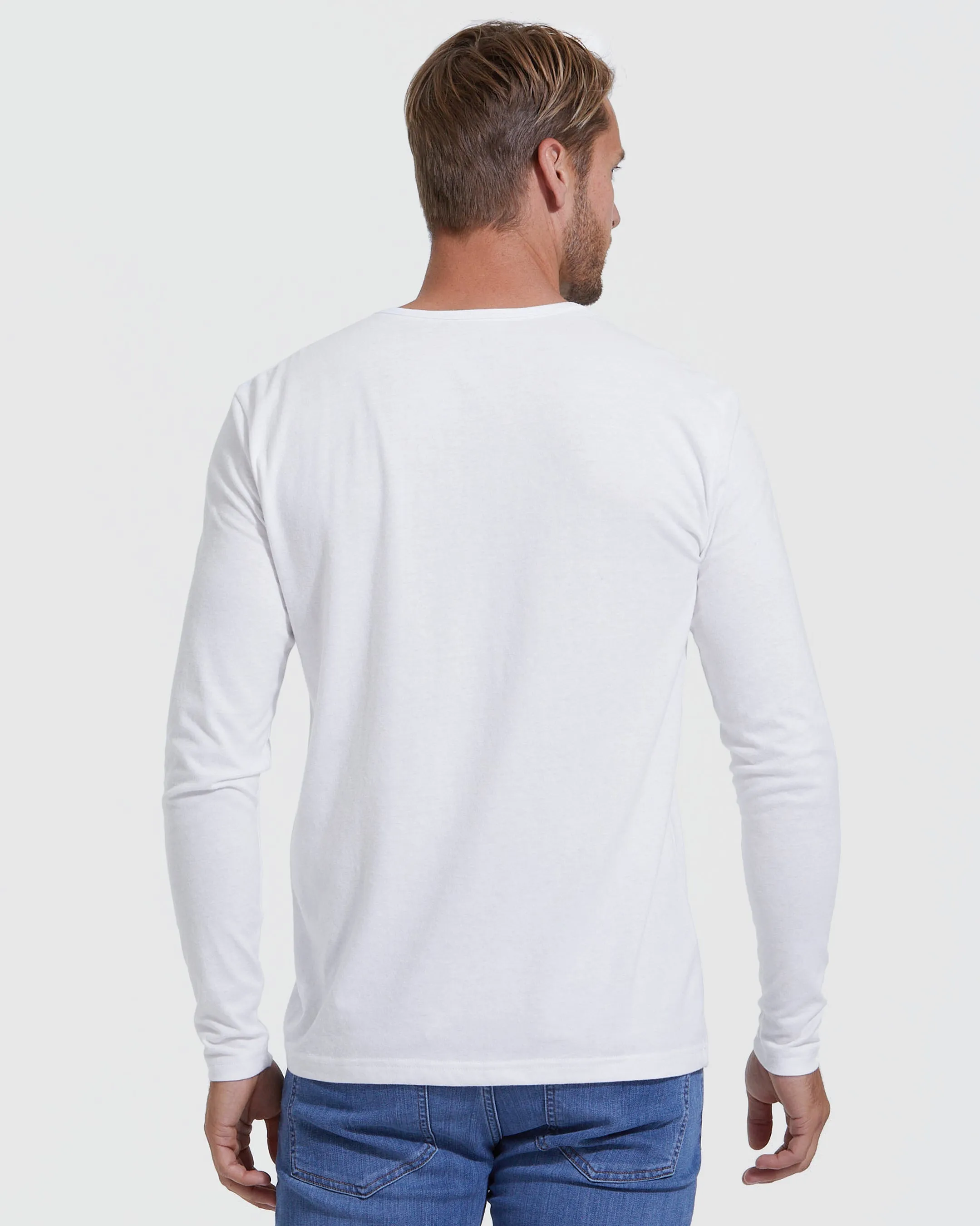 All White Classic Henley 6-Pack sold by True Classic product image thumbnail 3