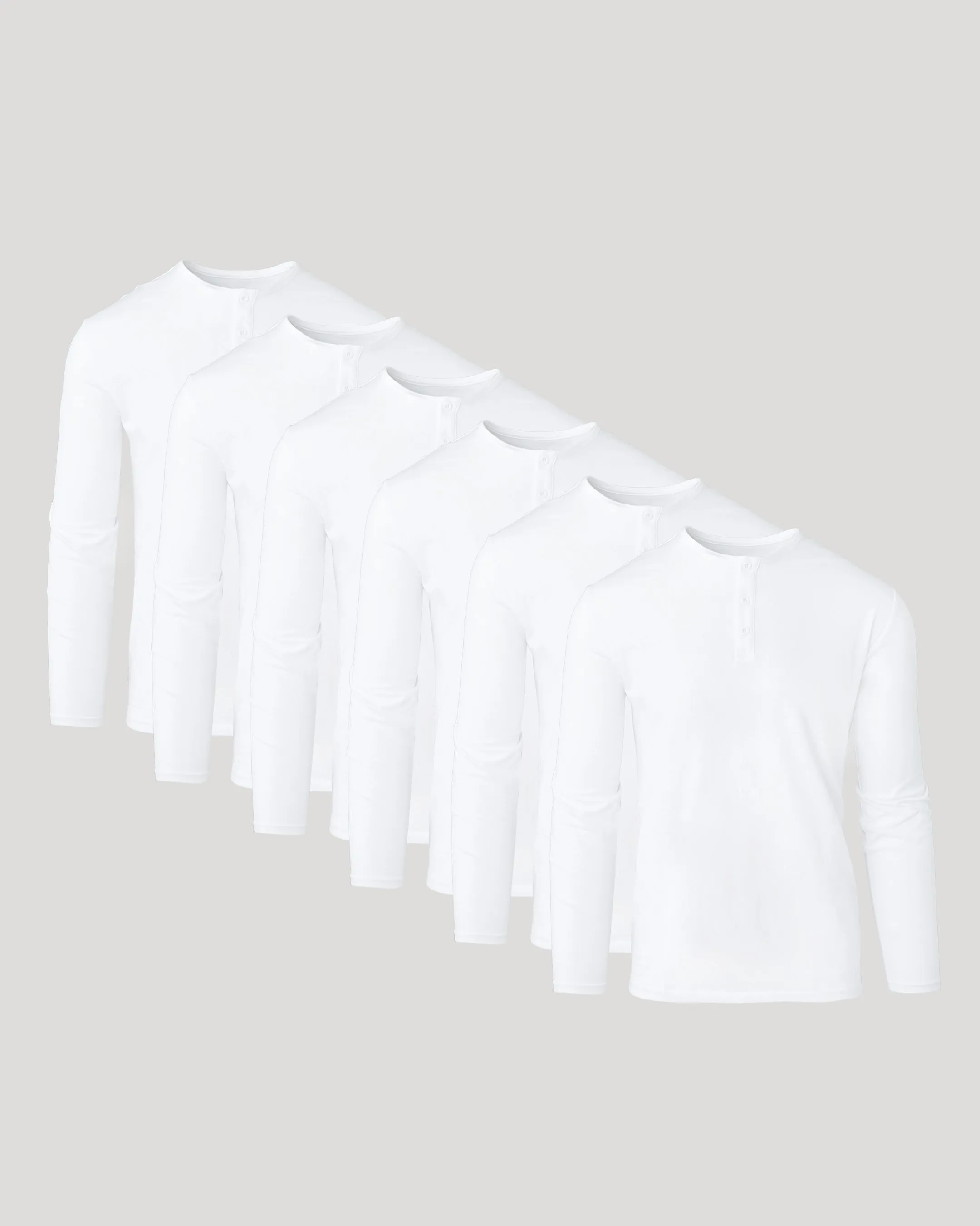 All White Classic Henley 6-Pack sold by True Classic