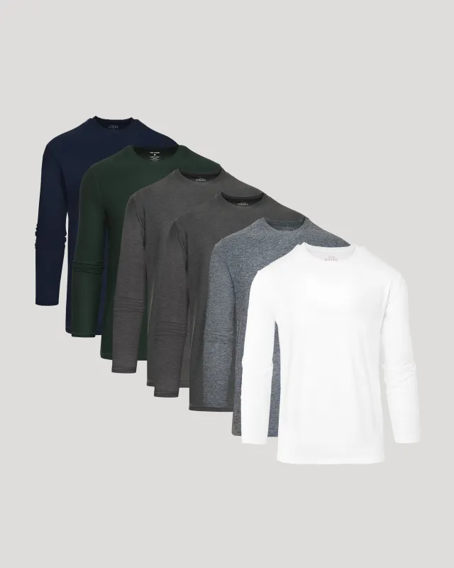 Active Long Sleeve Crew 6-Pack sold by True Classic