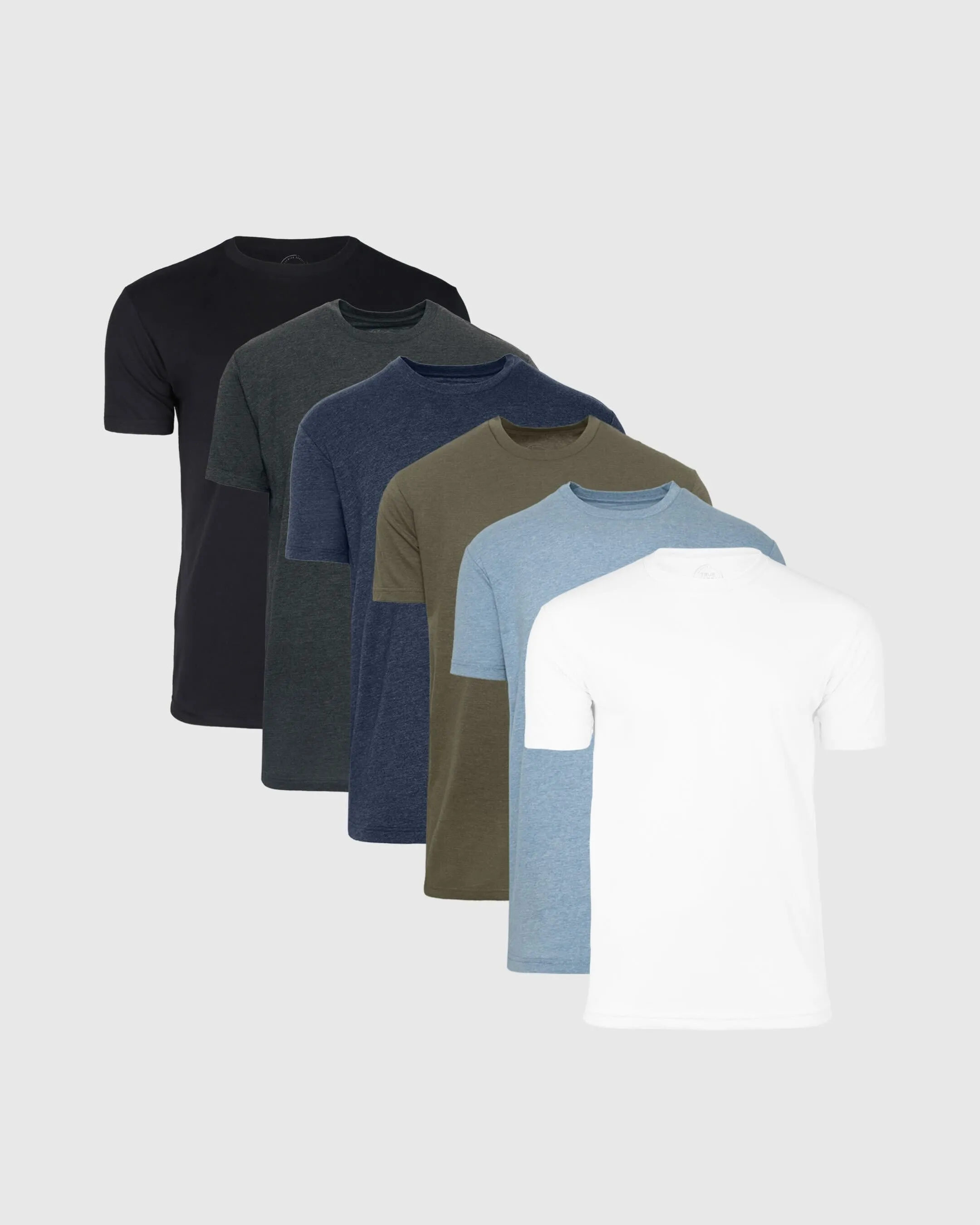Basic and Heather Crew Neck 6-Pack sold by True Classic
