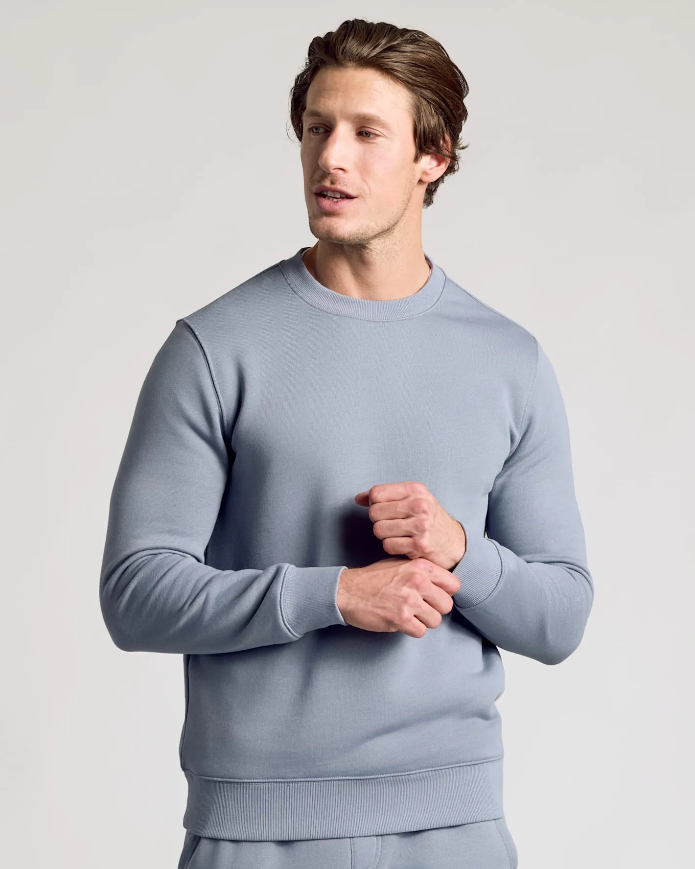 Dusty Blue Pullover Fleece Crew & Jogger 2-Pack sold by True Classic product image thumbnail 5