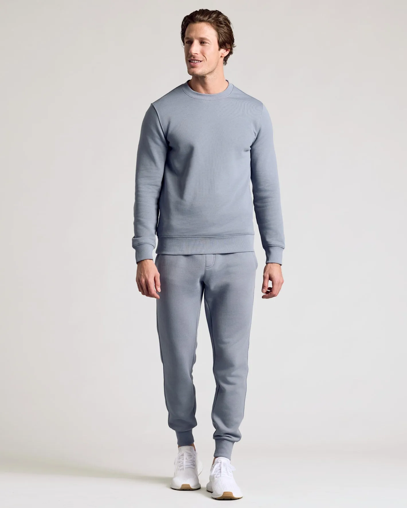 Dusty Blue Pullover Fleece Crew & Jogger 2-Pack sold by True Classic product image thumbnail 2