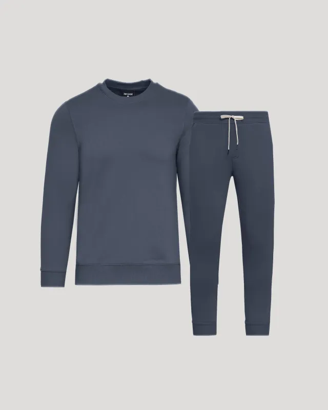 Stormy Pullover Fleece Crew & Jogger 2-Pack sold by True Classic