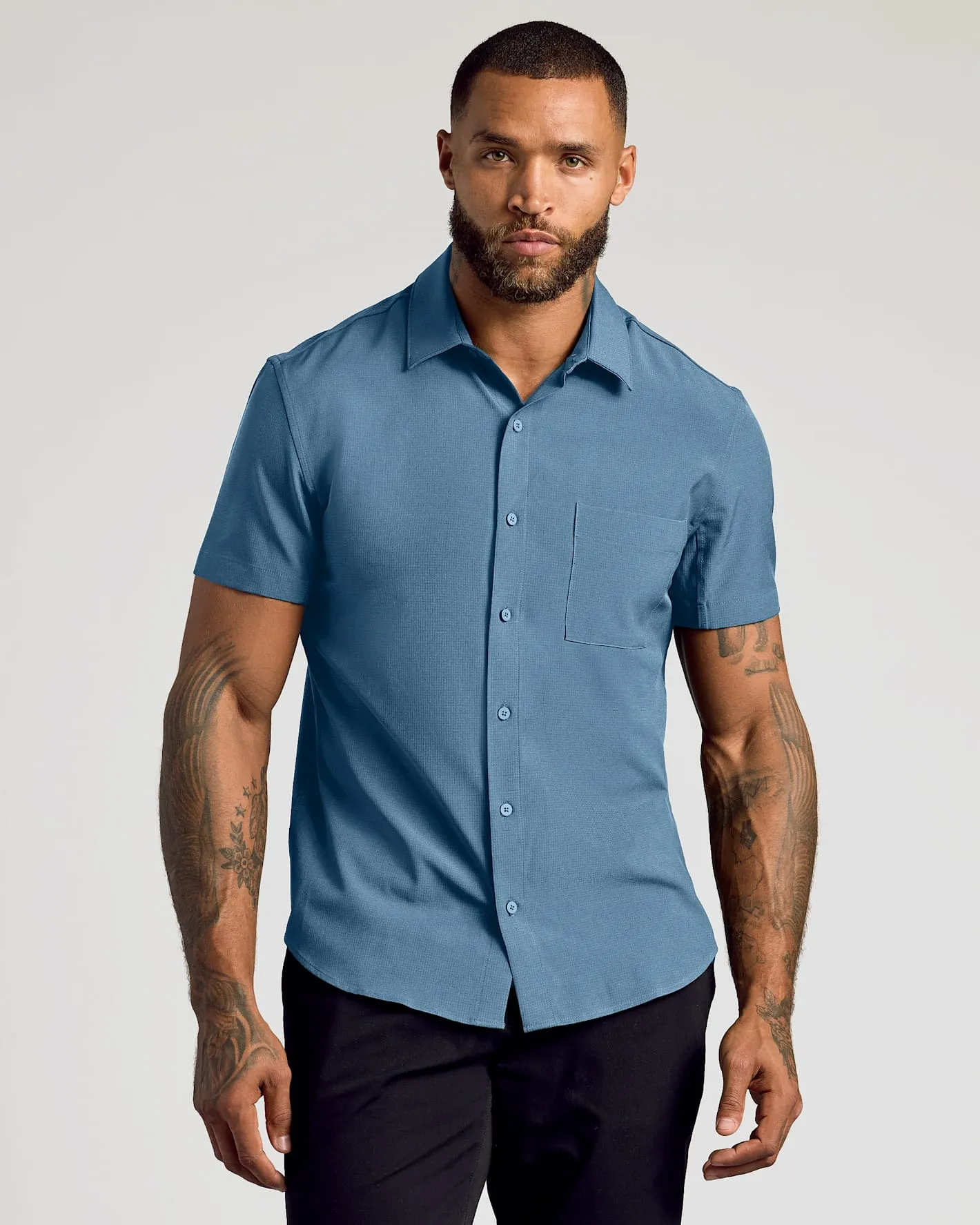 Gray Fiord Short Sleeve Ripstop Commuter Shirt 2 Pack sold by True Classic product image thumbnail 2