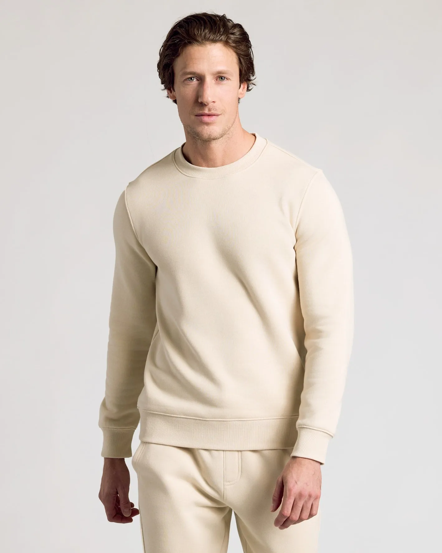 Dune Fleece French Terry Pullover Crew Neck sold by True Classic