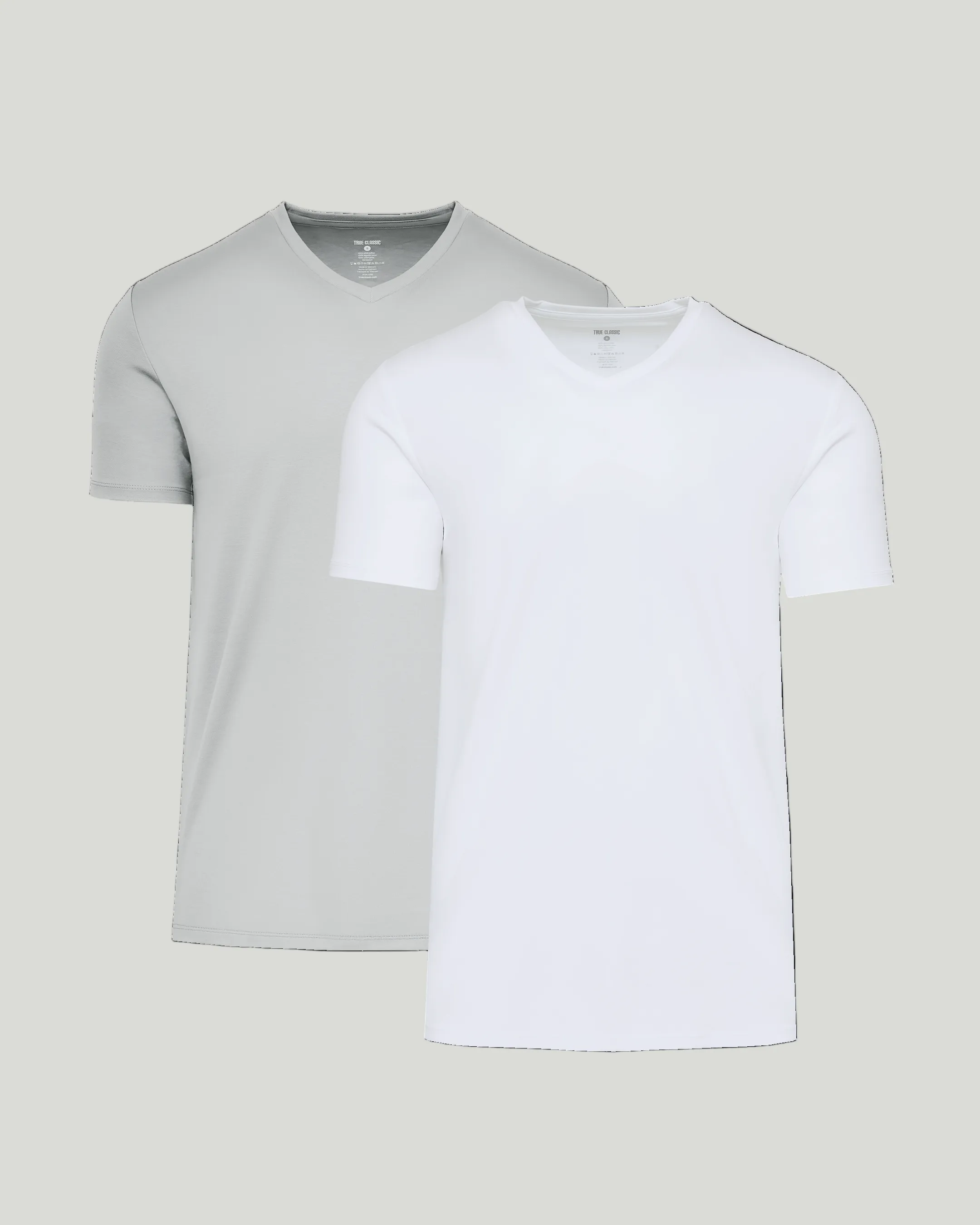 Steel White Pima V-Neck 2-Pack sold by True Classic
