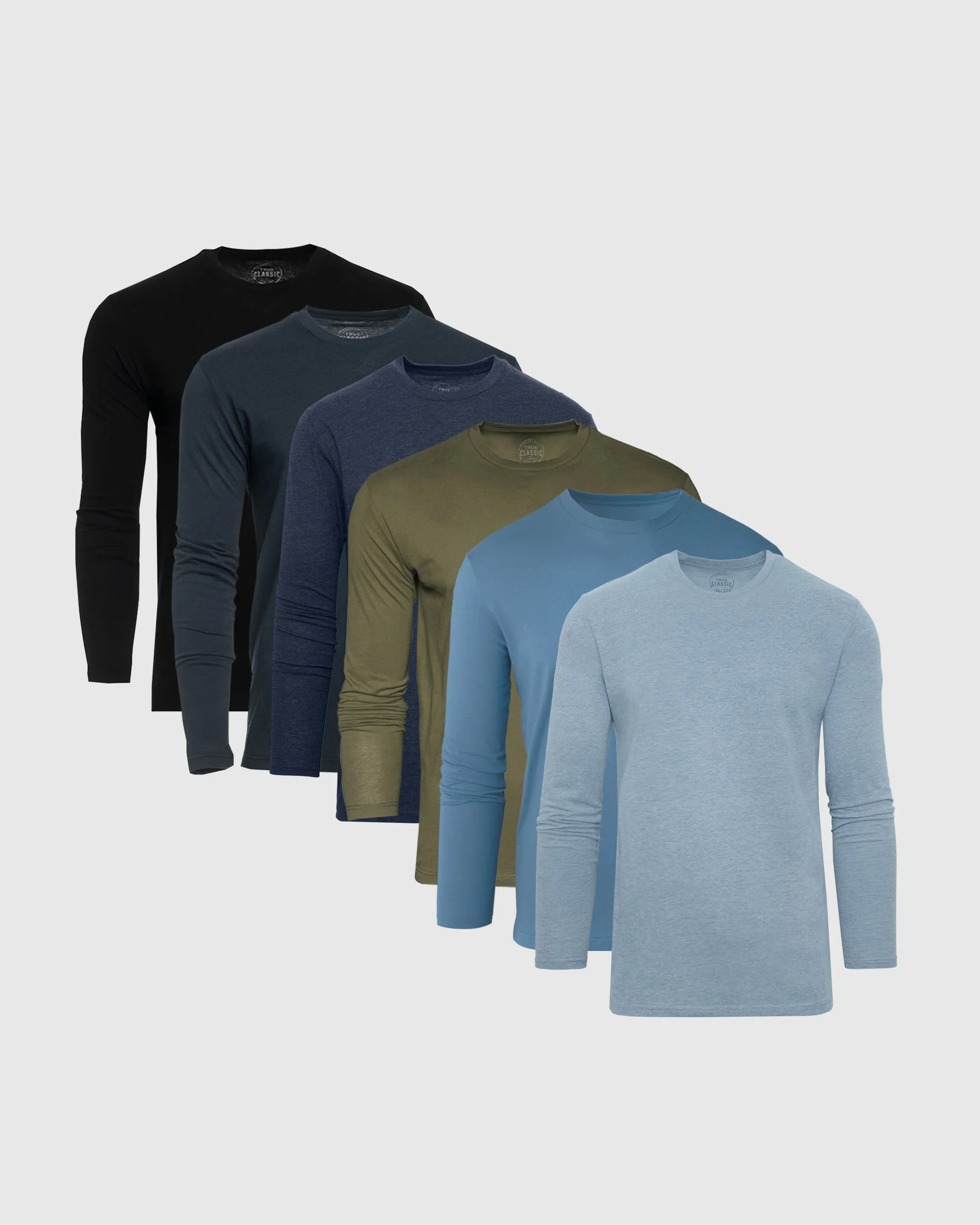 Essential Long Sleeve Crew 6-Pack sold by True Classic
