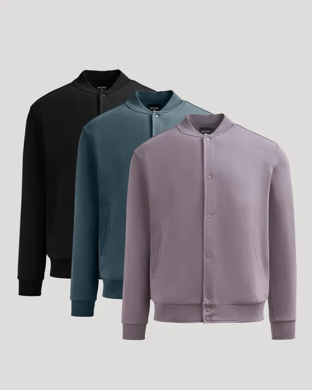 Timeless Bomber Fleece Jacket 3-Pack sold by True Classic