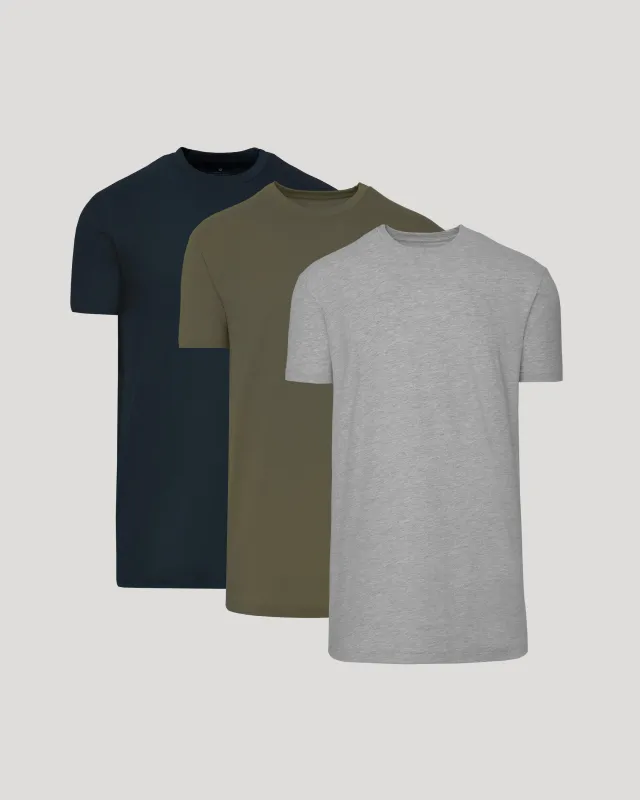 Classic Tall Straight Hem Crew Neck T-Shirt 3-Pack sold by True Classic