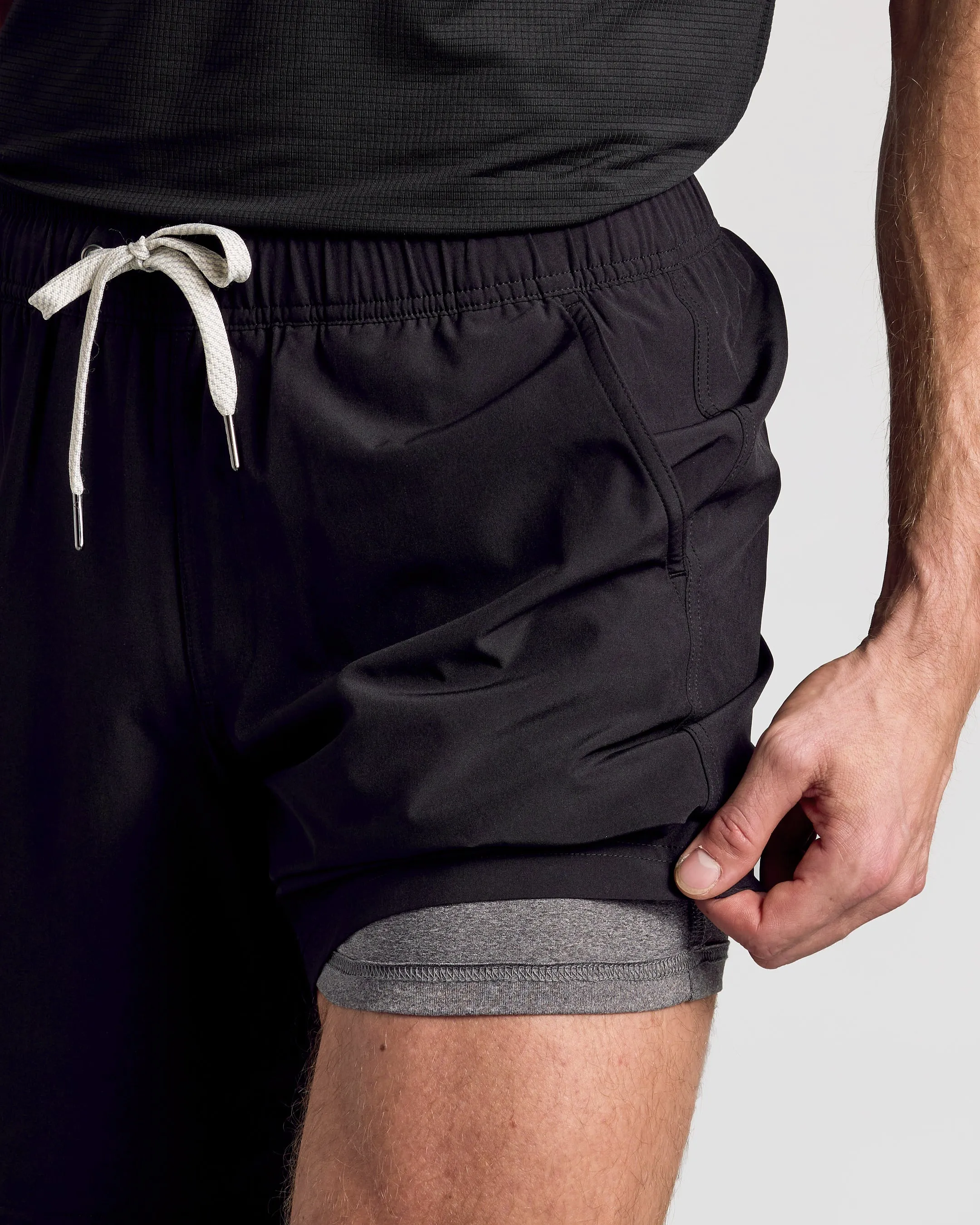 9" All Black Active Quick Dry Shorts 3-Pack sold by True Classic product image thumbnail 5