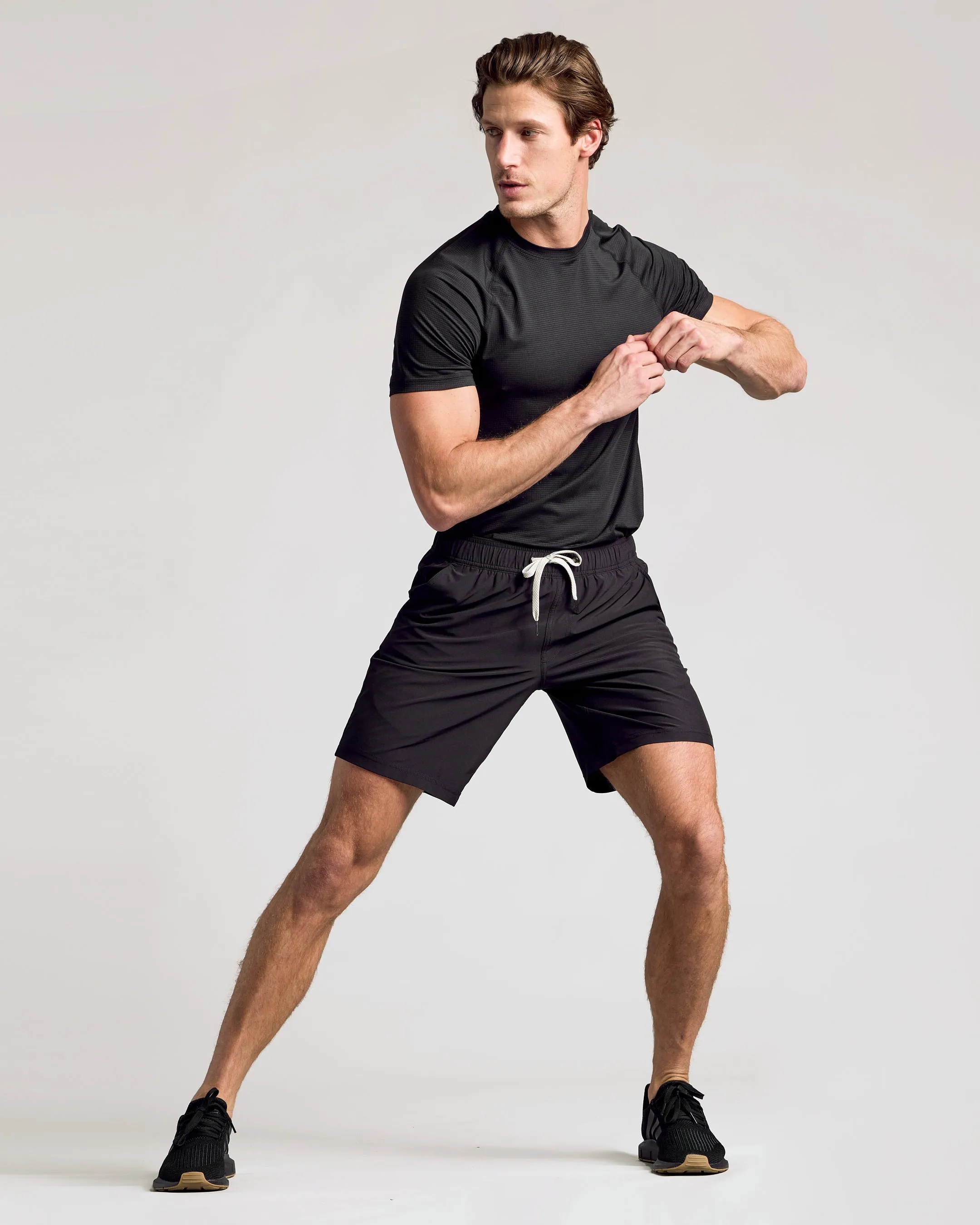 9" All Black Active Quick Dry Shorts 3-Pack sold by True Classic product image thumbnail 4