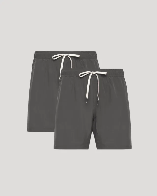 7" All Carbon Active Quick Dry Shorts with Liner 2-Pack sold by True Classic
