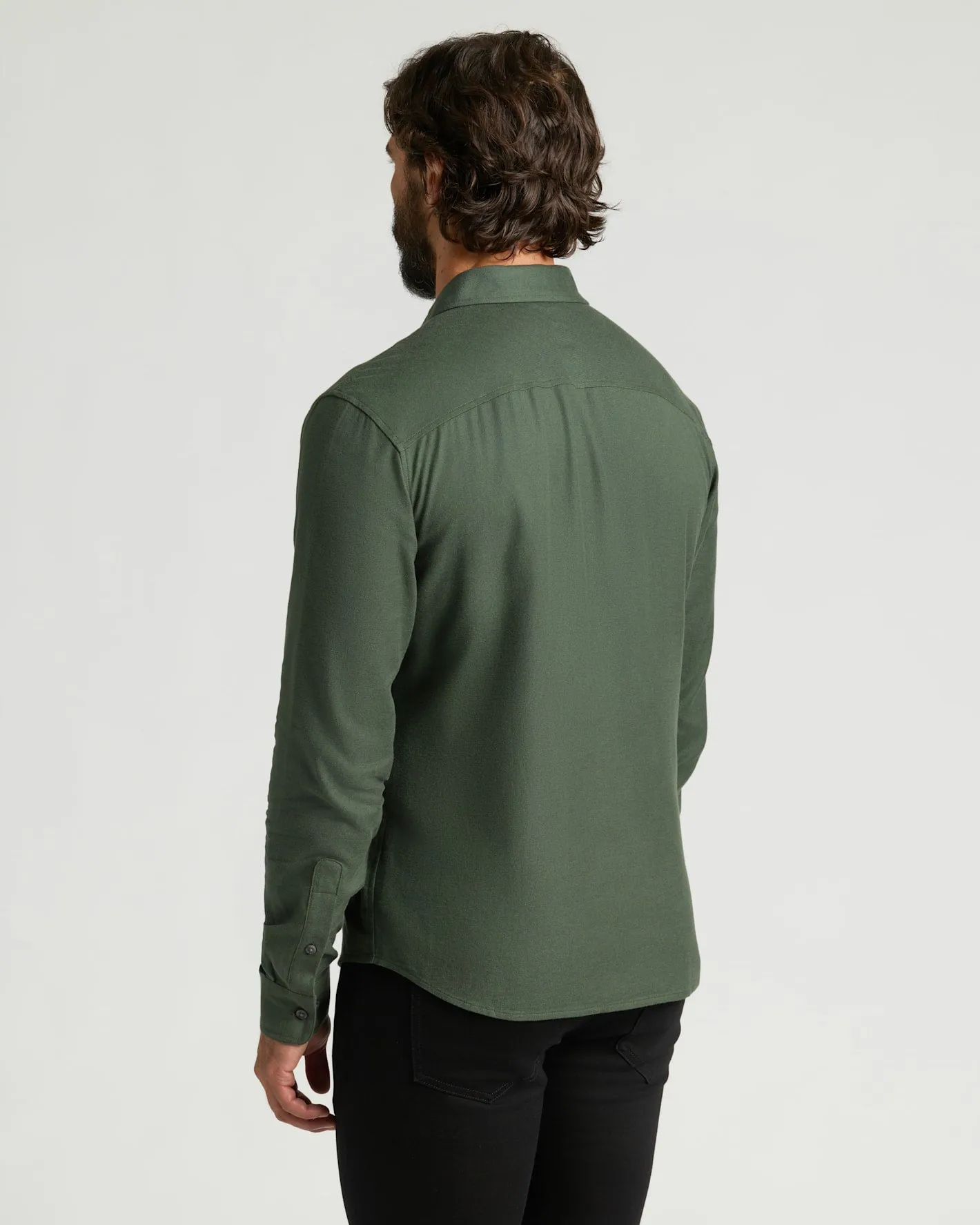 Woodland Long Sleeve Flannel Shirt sold by True Classic product image thumbnail 3