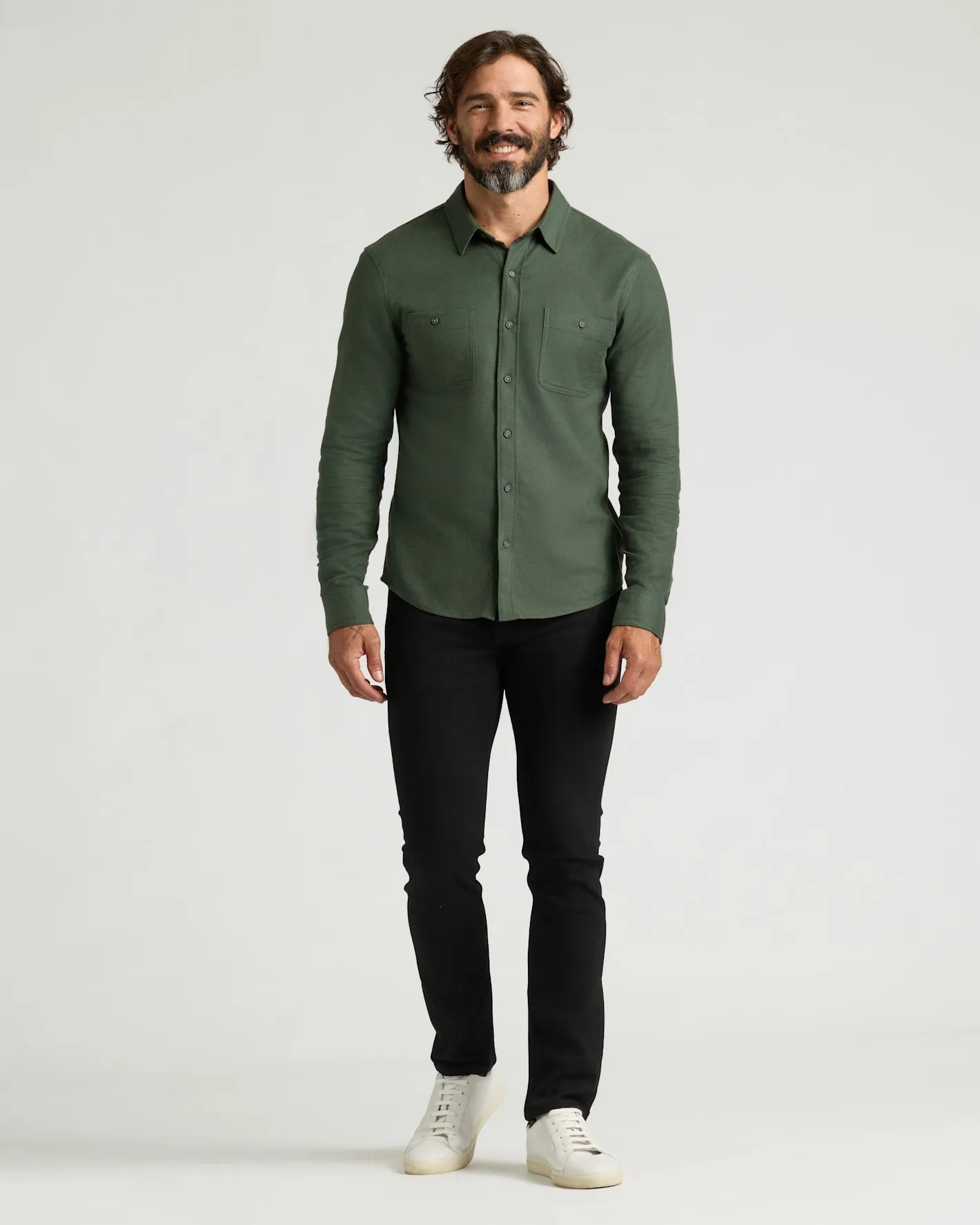 Woodland Long Sleeve Flannel Shirt sold by True Classic product image thumbnail 4