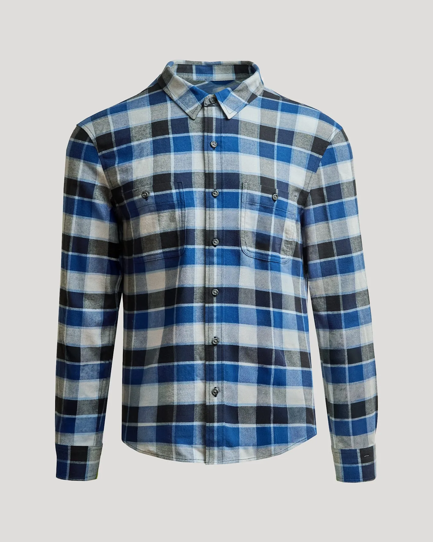 Midnight Plaid Long Sleeve Flannel Shirt sold by True Classic product image thumbnail 2