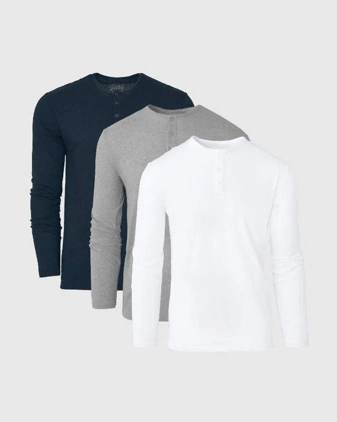 Classic Long Sleeve Henley 3-Pack sold by True Classic