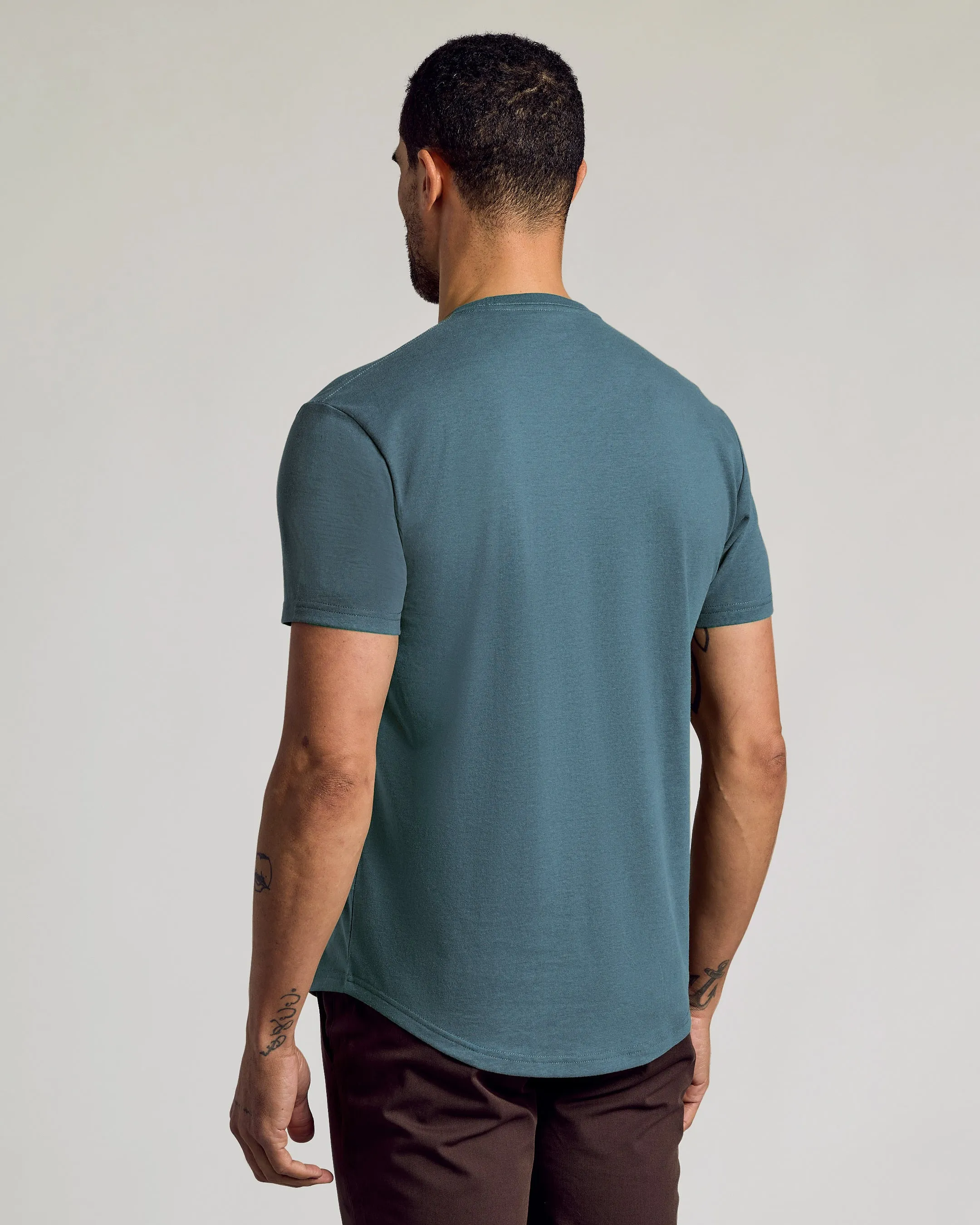 Neptune Curved Hem Classic Crew Neck sold by True Classic product image thumbnail 3