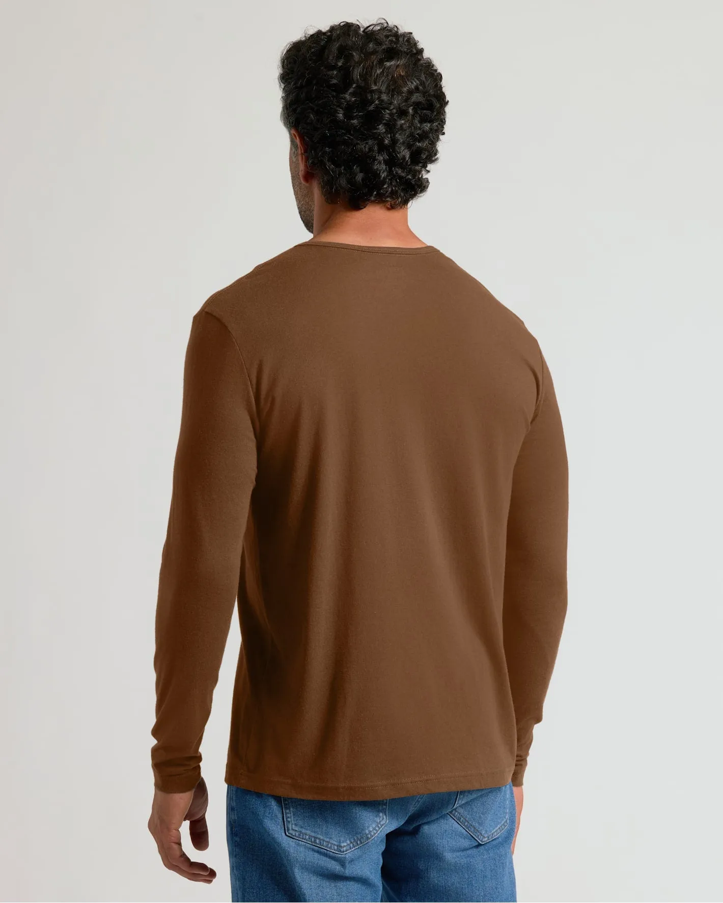 Sepiawood Classic Long Sleeve Henley sold by True Classic product image thumbnail 3