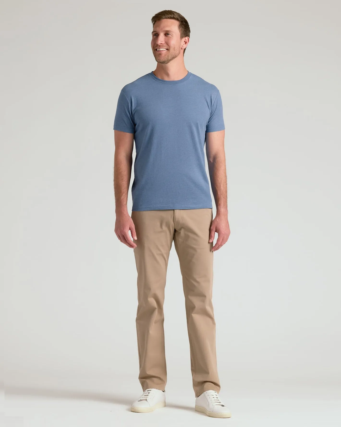 Dark Heather Vintage Navy Classic Crew Neck sold by True Classic product image thumbnail 4