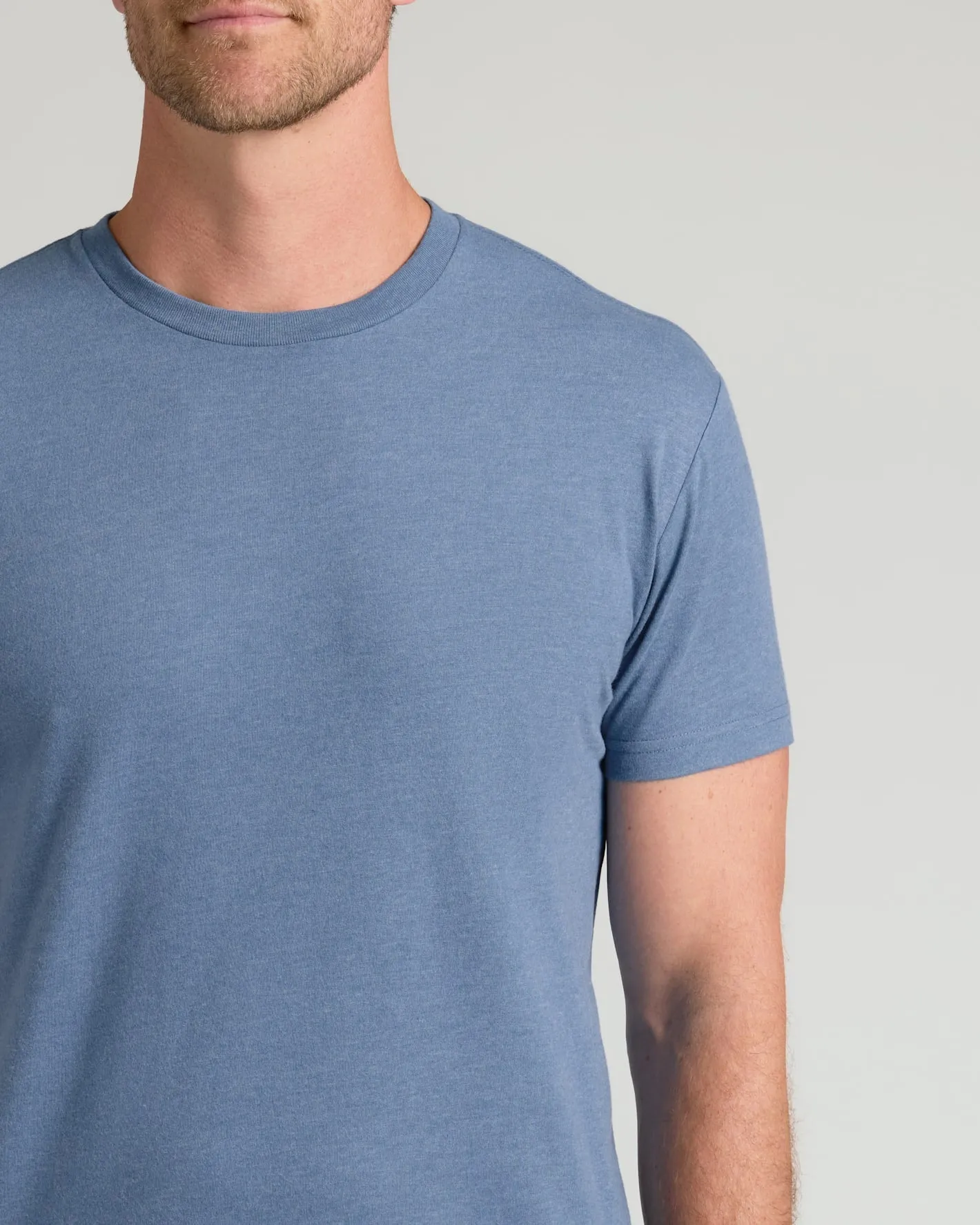 Dark Heather Vintage Navy Classic Crew Neck sold by True Classic product image thumbnail 5