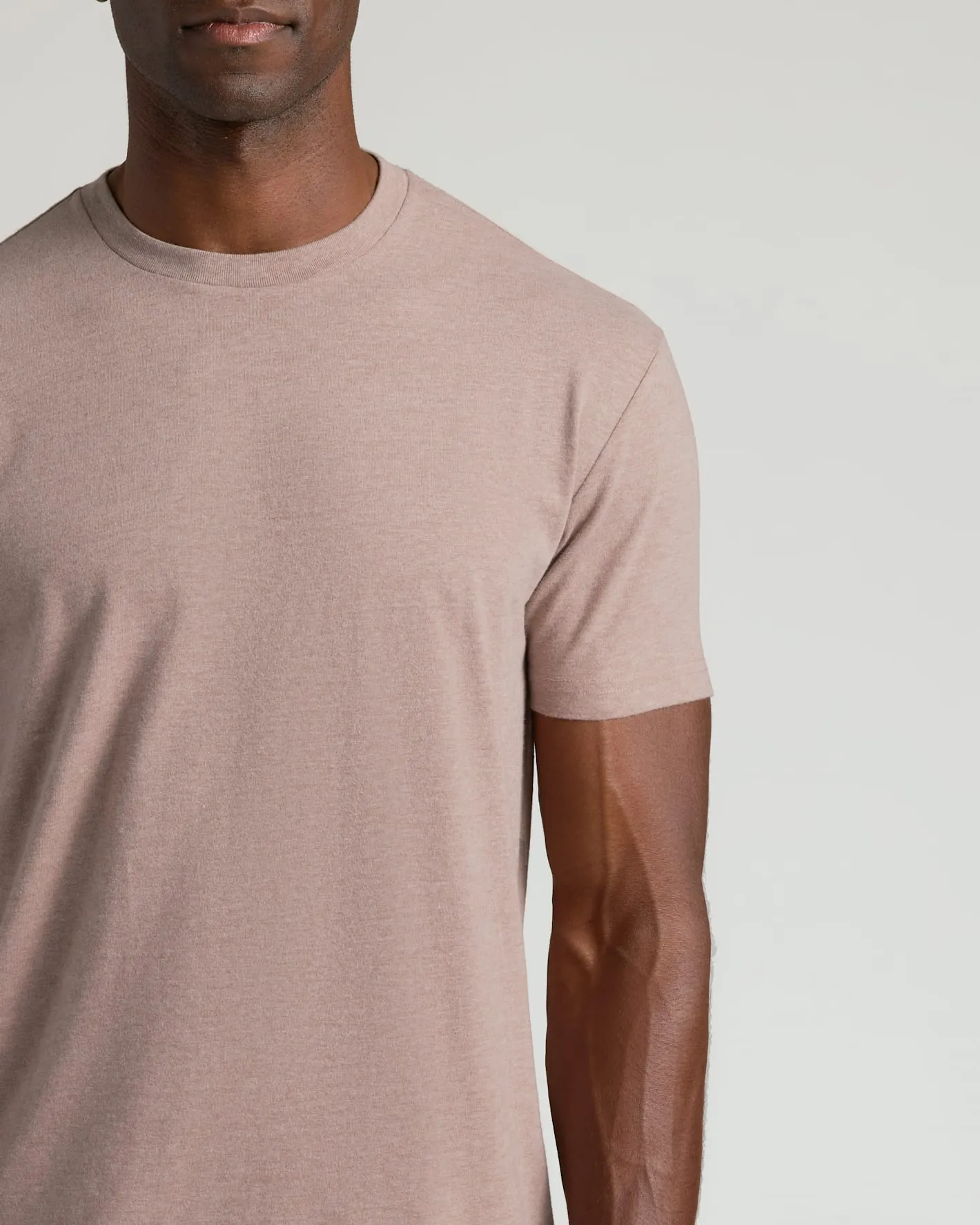 Dark Heather Truffle Classic Crew Neck sold by True Classic product image thumbnail 4