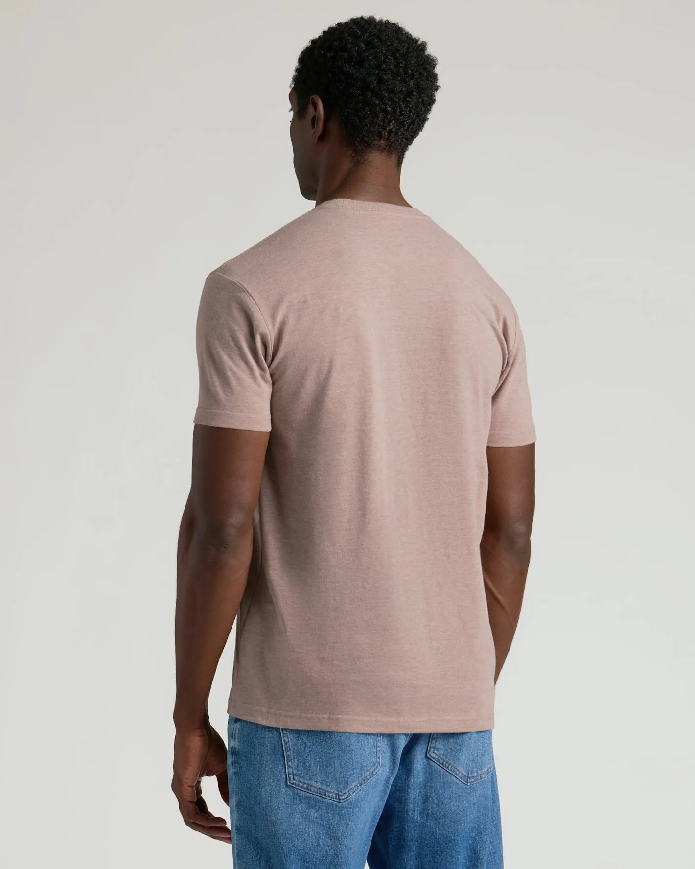 Dark Heather Truffle Classic Crew Neck sold by True Classic product image thumbnail 3
