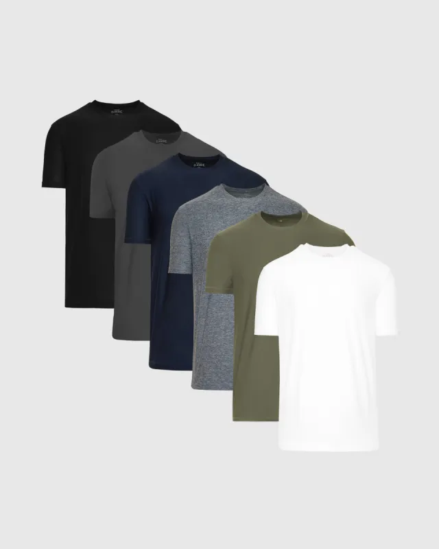 Core Color Active Crew 6-Pack sold by True Classic