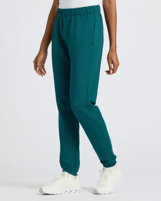 Womens Deep Emerald Relaxed Joggers sold by True Classic