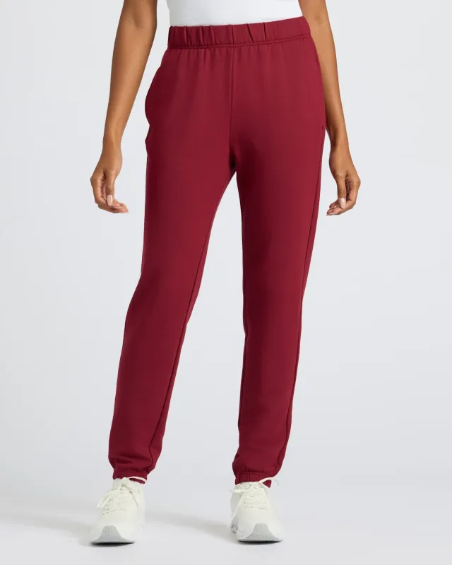 Womens Dark Maroon Relaxed Joggers sold by True Classic