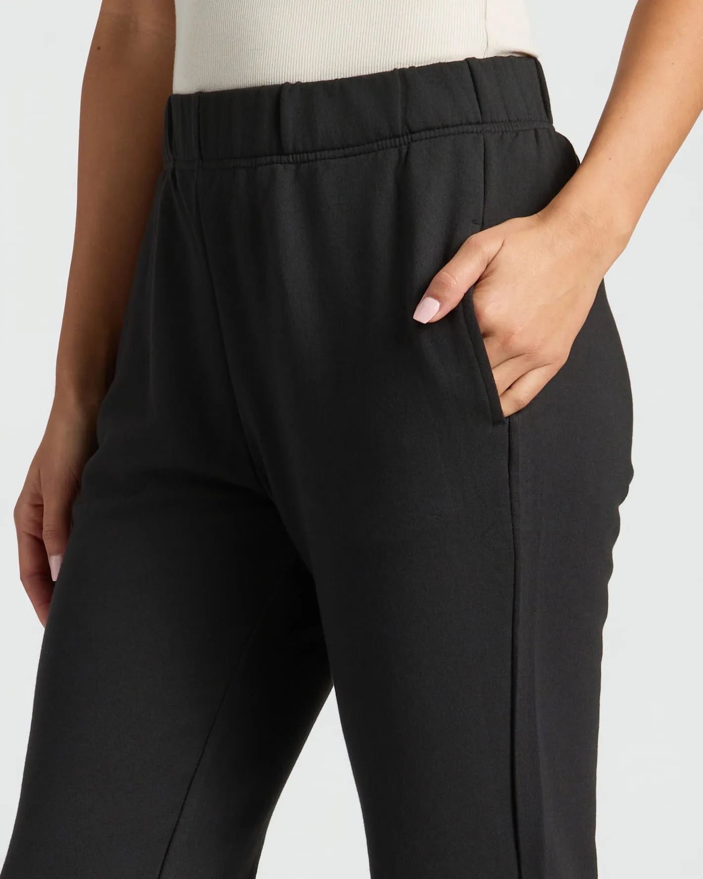 Womens Black Relaxed Joggers sold by True Classic product image thumbnail 4