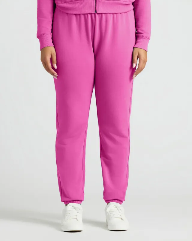 Womens Electric Fuchsia Relaxed Joggers sold by True Classic