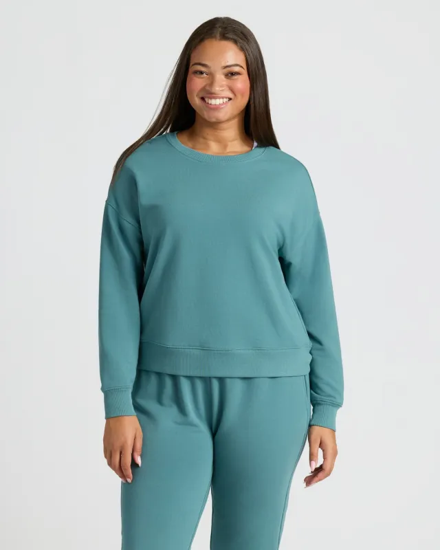 Womens Stormcloud Slouch Pullover Crew sold by True Classic