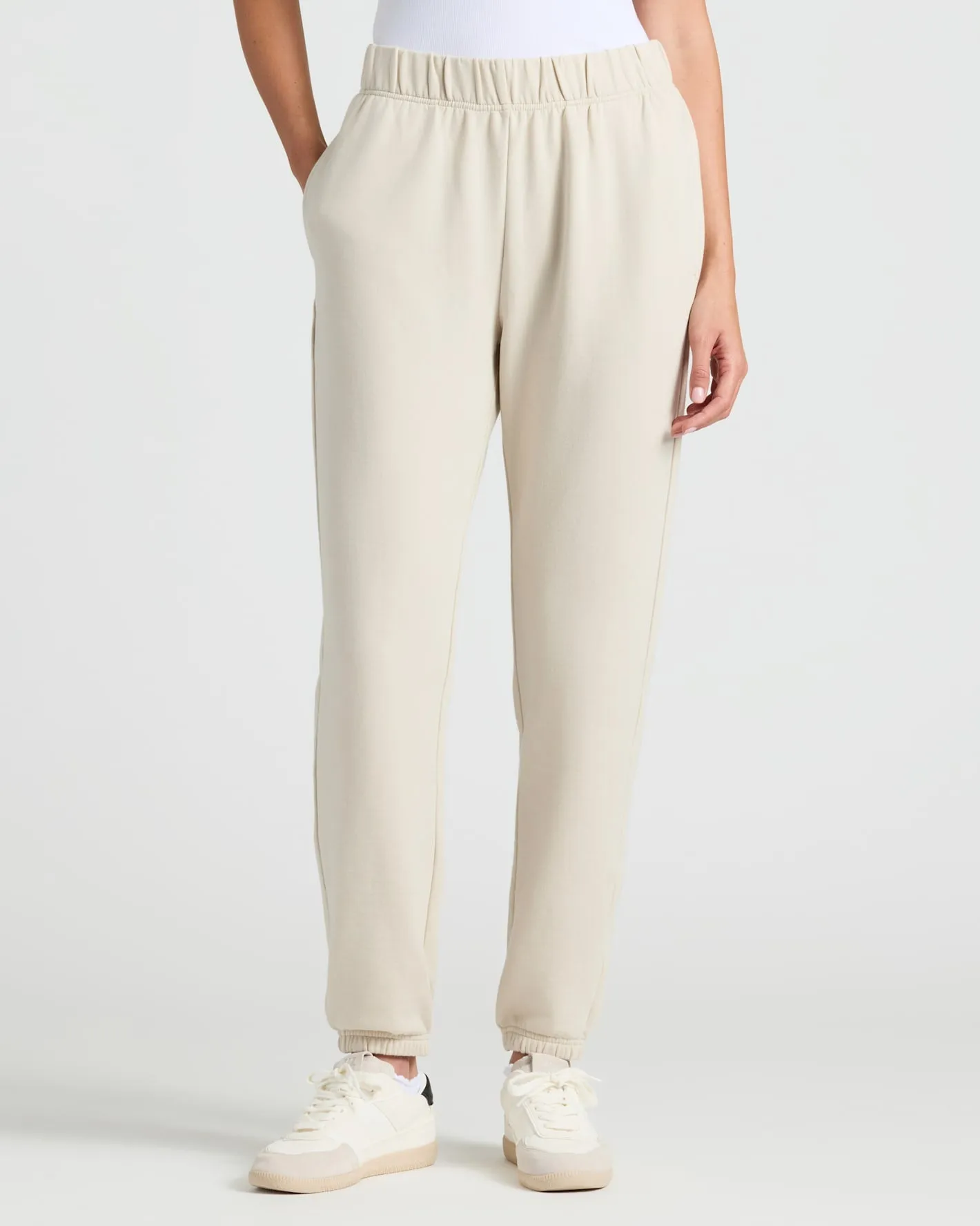 Womens Oatmeal Relaxed Joggers sold by True Classic