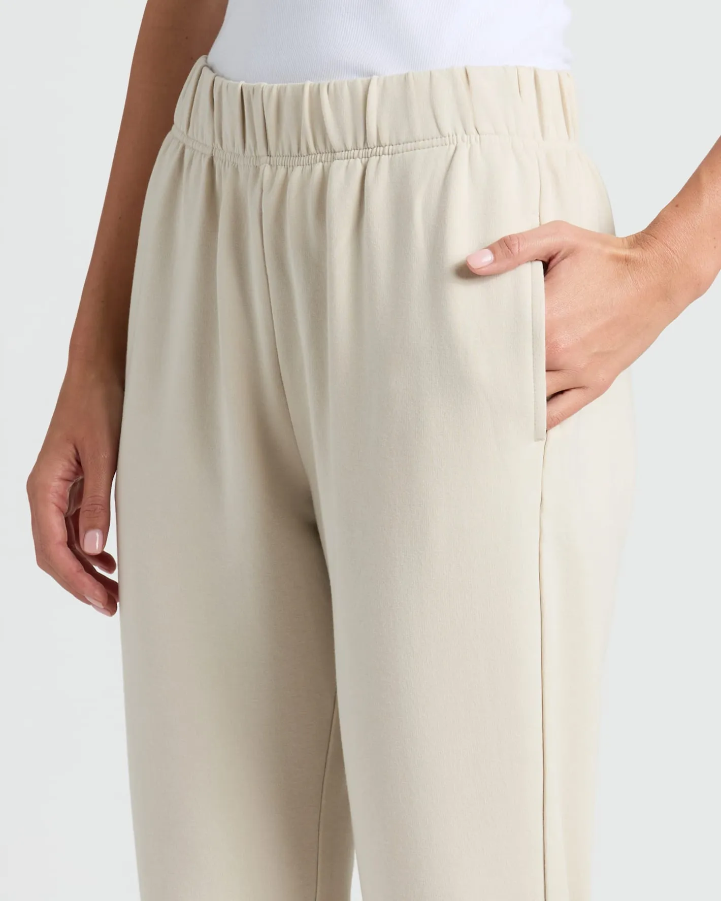 Womens Oatmeal Relaxed Joggers sold by True Classic product image thumbnail 4