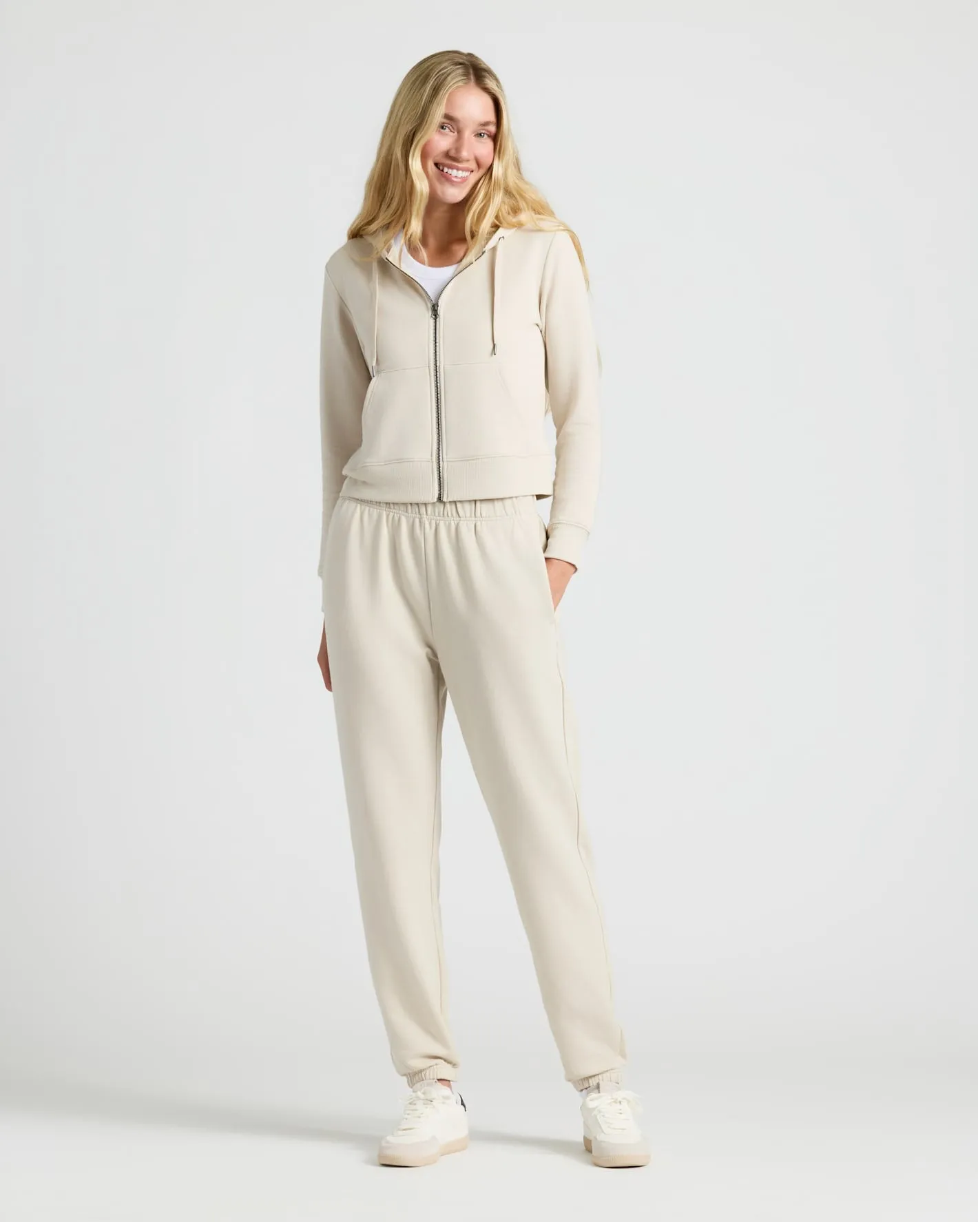 Womens Oatmeal Relaxed Joggers sold by True Classic product image thumbnail 2