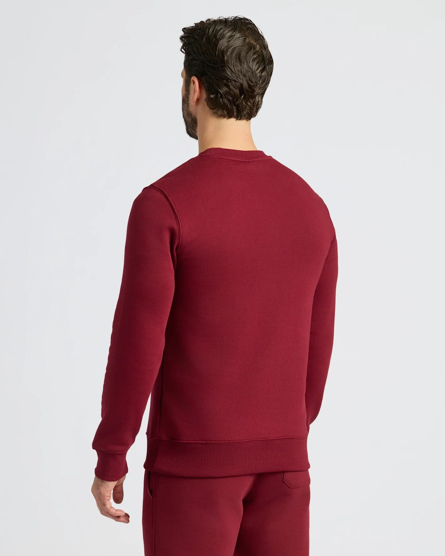 Dark Maroon Pullover Fleece Crew & Jogger 2-Pack sold by True Classic product image thumbnail 4