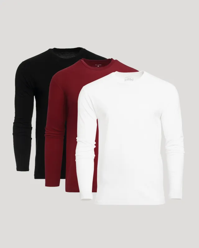 Classic Long Sleeve Crew 3-Pack sold by True Classic