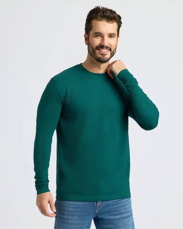 Deep Emerald Classic Long Sleeve Crew Neck sold by True Classic