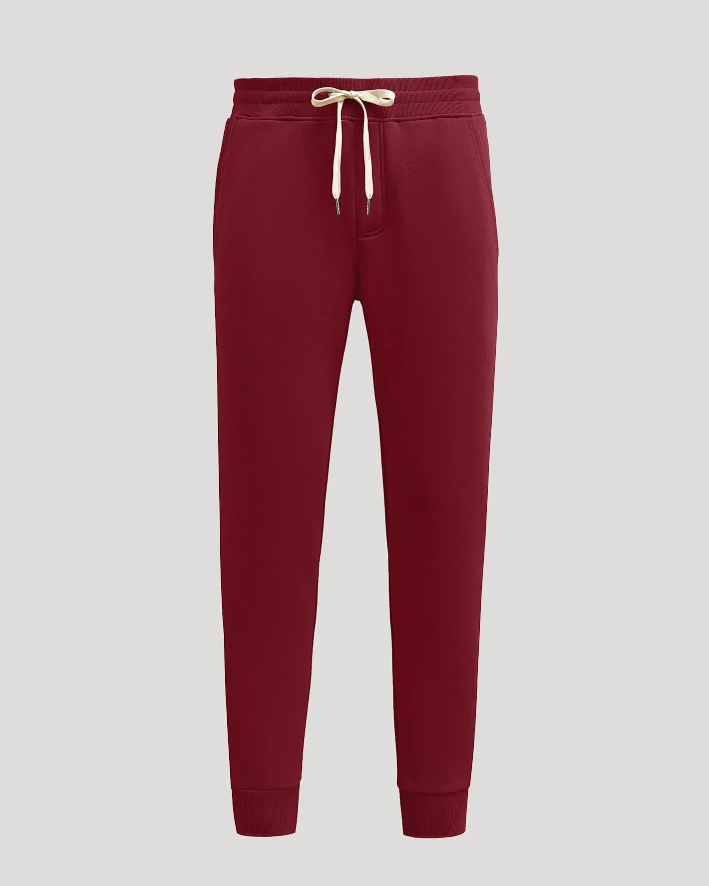 Dark Maroon Fleece French Terry Joggers sold by True Classic product image thumbnail 2
