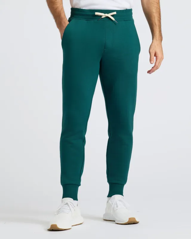 Deep Emerald Fleece French Terry Joggers sold by True Classic
