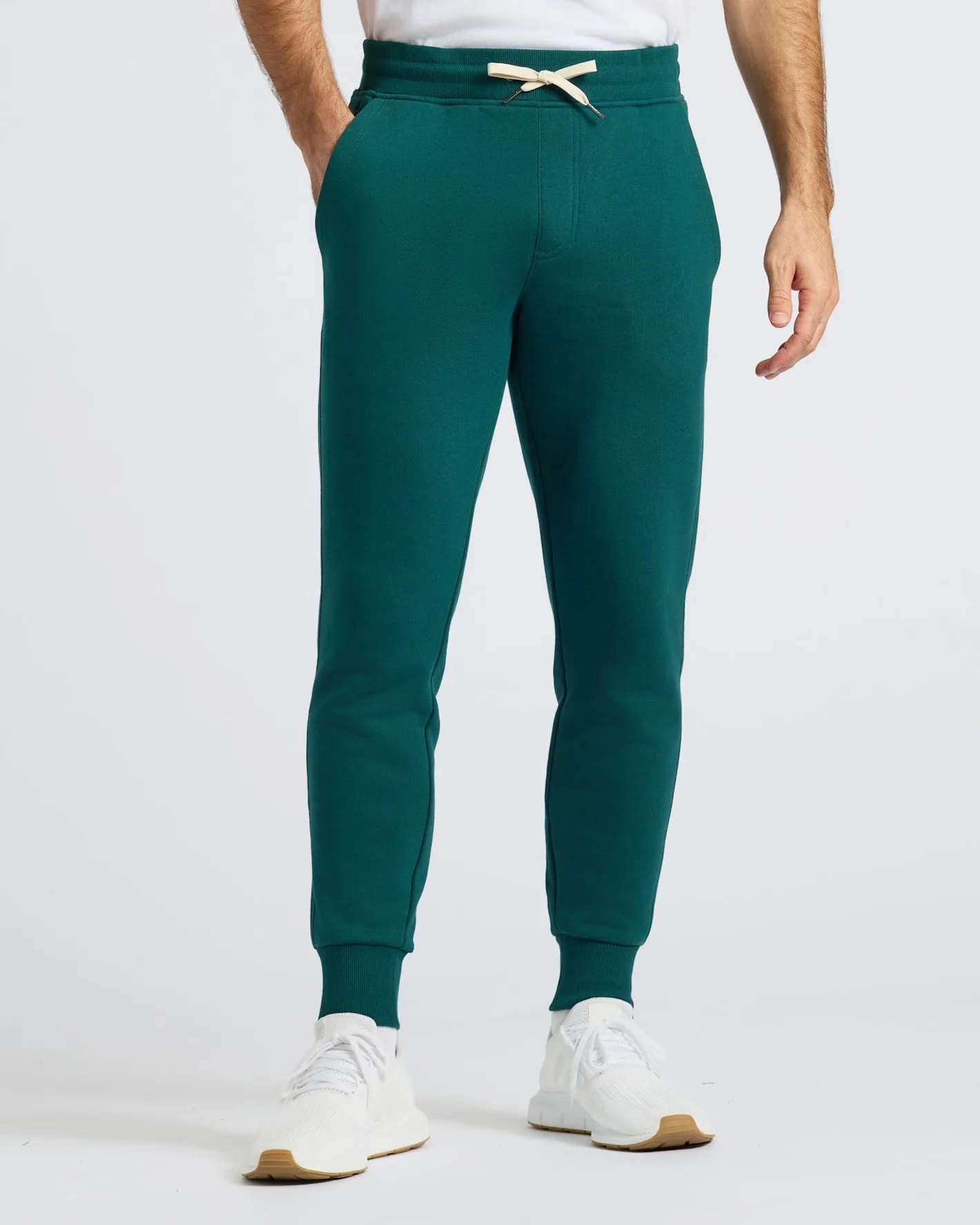 Deep Emerald Fleece French Terry Joggers sold by True Classic