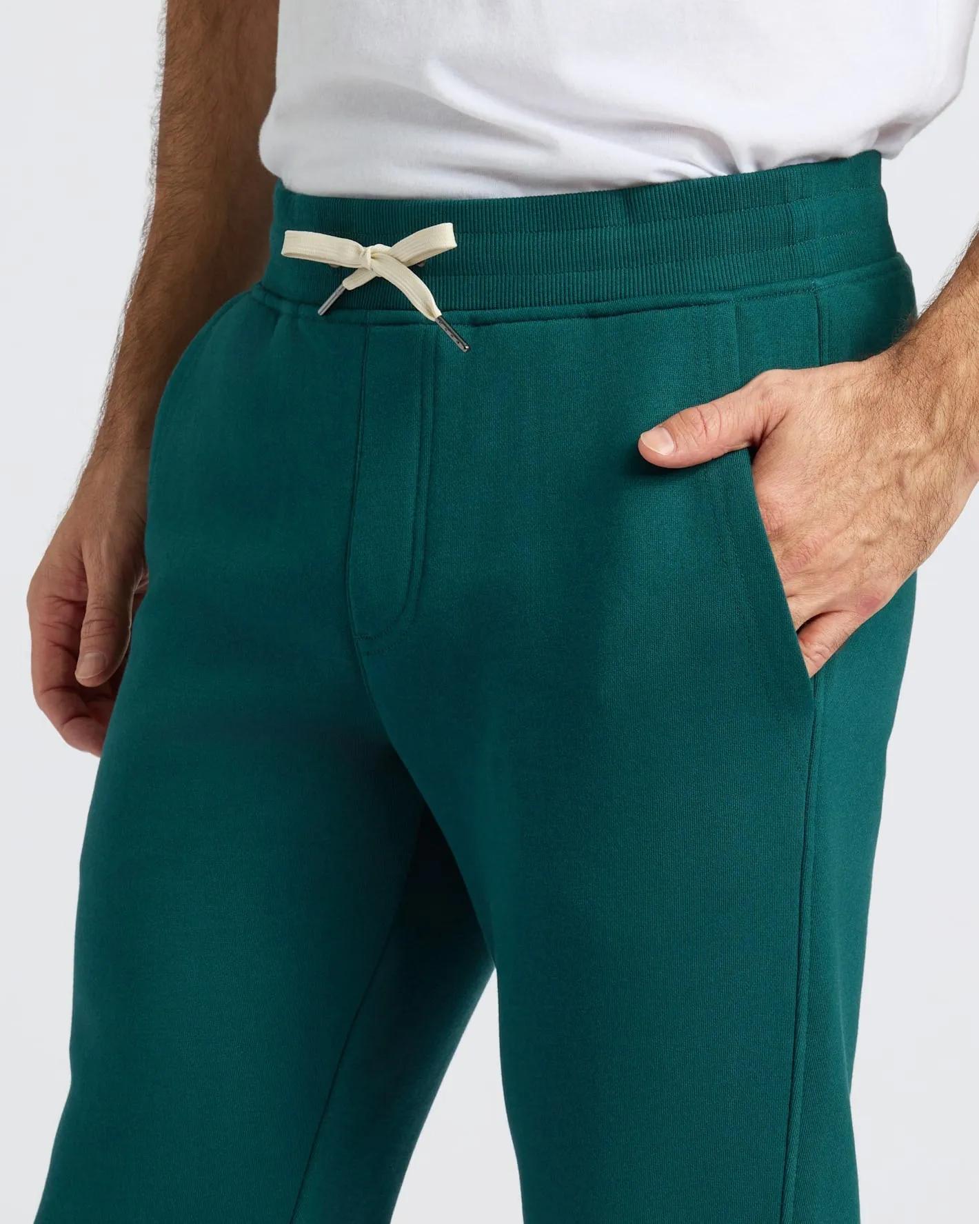 Deep Emerald Fleece French Terry Joggers sold by True Classic product image thumbnail 5