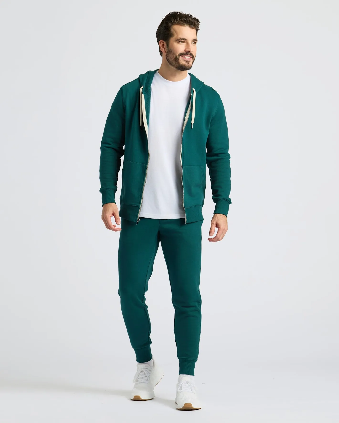 Deep Emerald Fleece French Terry Joggers sold by True Classic product image thumbnail 3