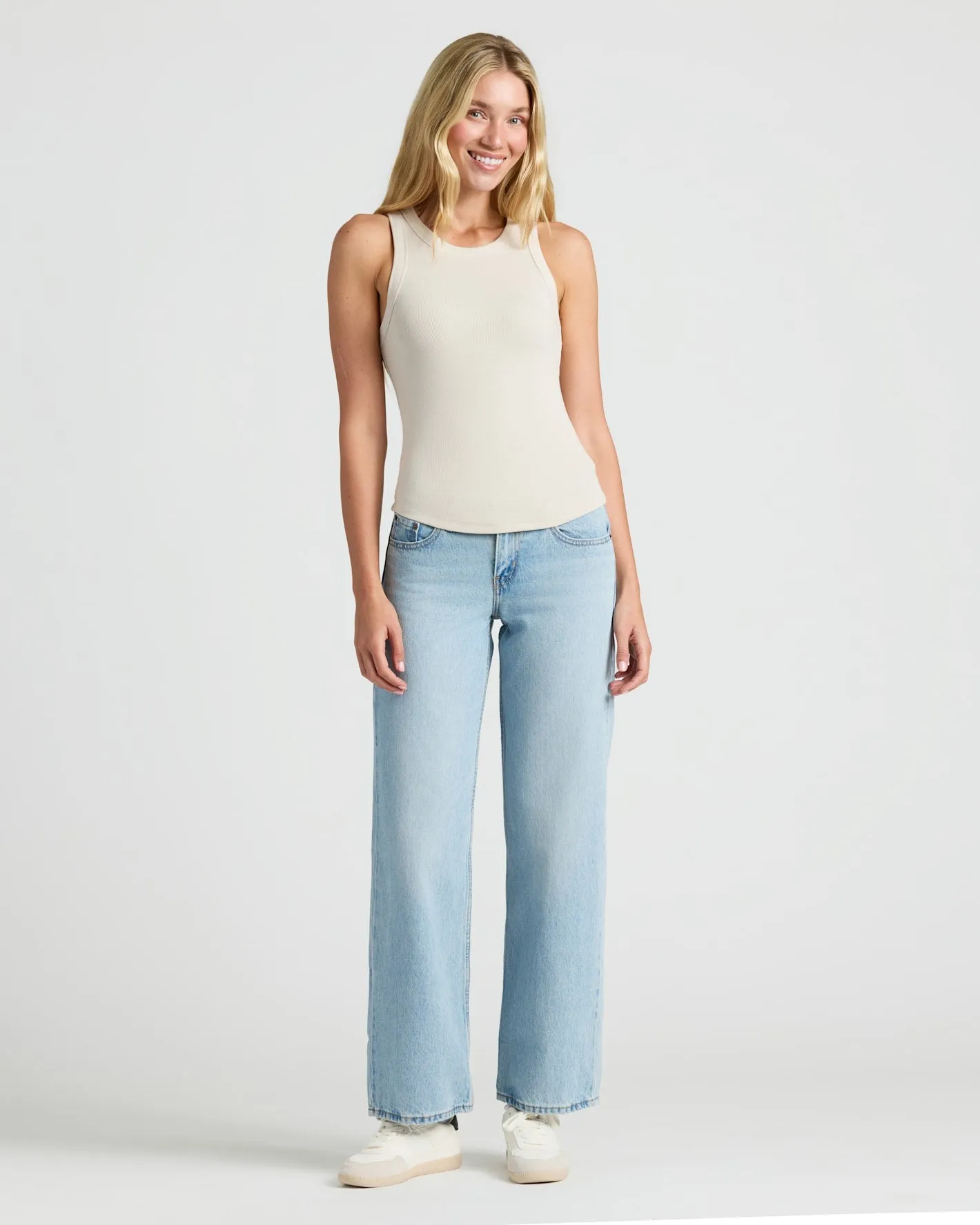 Womens Ribbed High Neck Tank 3-Pack sold by True Classic product image thumbnail 2