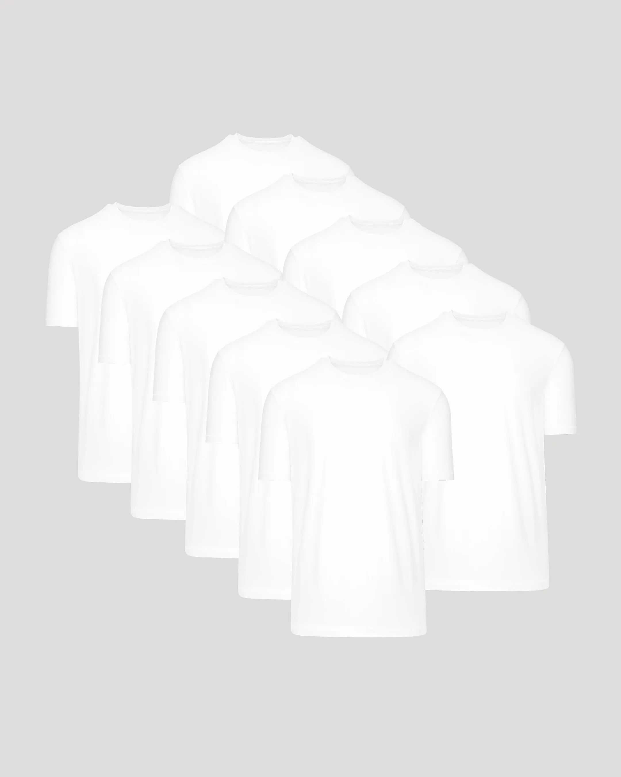 All White Active Crew 10-Pack sold by True Classic