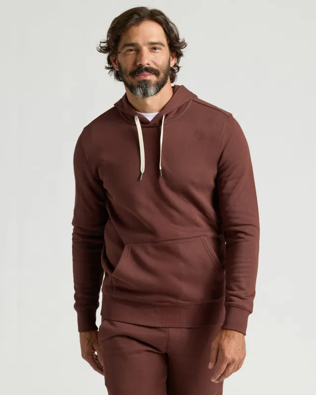 Carob Fleece French Terry Pullover Hoodie sold by True Classic
