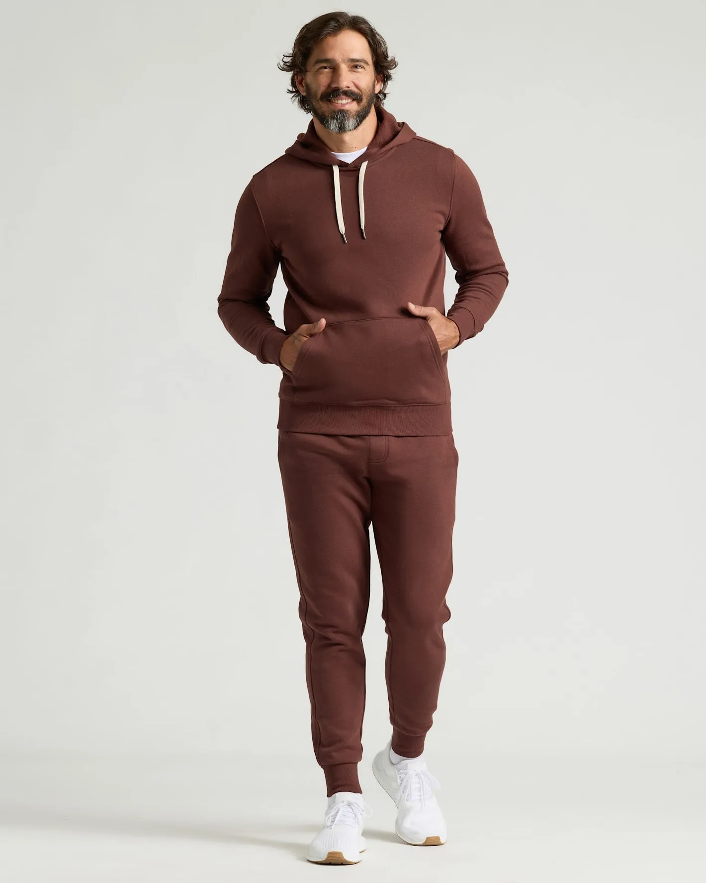 Carob Fleece French Terry Pullover Hoodie sold by True Classic product image thumbnail 3