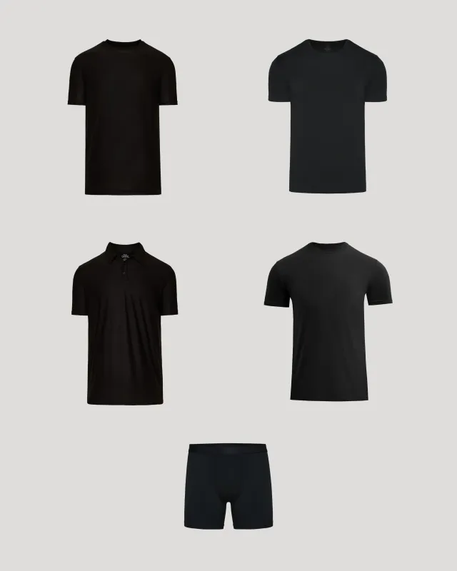 Black Try 1 of Everything 5-Pack sold by True Classic