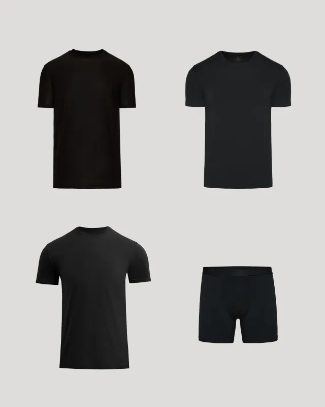 Black Try 1 of Everything 4-Pack sold by True Classic