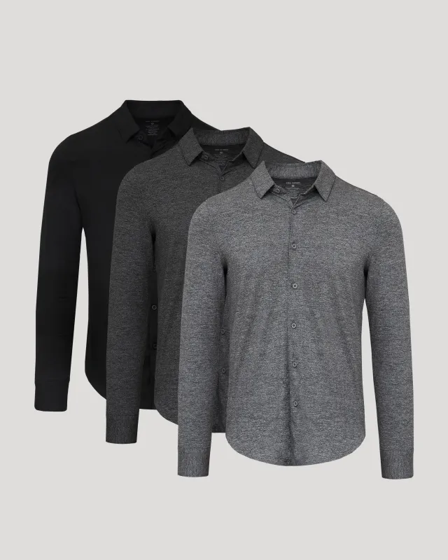 Long Sleeve Do-It-All Comfort Shirt 3-Pack sold by True Classic